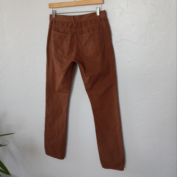 Raleigh Denim Jones Fit Cotton Canvas Pant Terracotta Brown 30"×33" - Picture 5 of 14